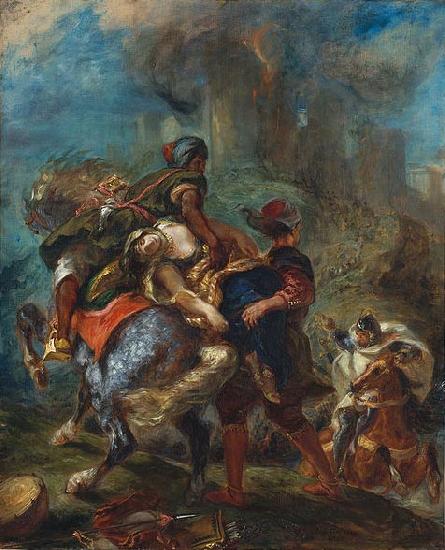 Eugene Delacroix The Abduction of Rebecca oil painting image